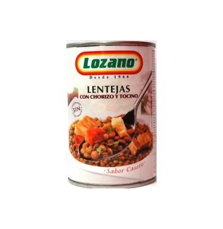 LENTEJAS LOZANO CHORIZO 500GR