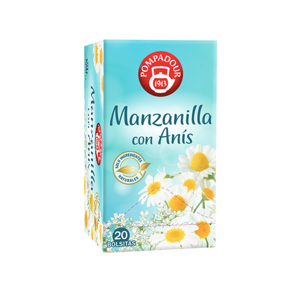 MANZANILLA POMPADUR ANIS 25 BOLSITAS