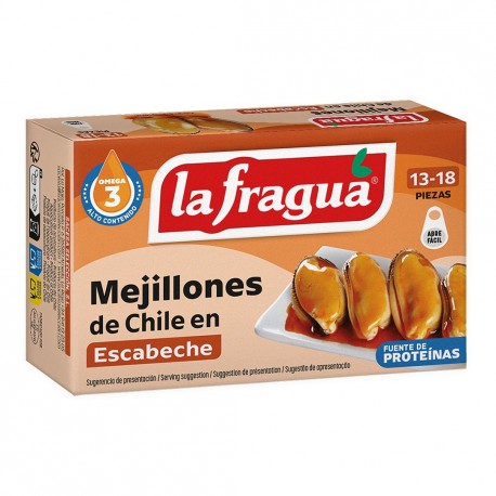 MEJILLONES ESCABECHE LA FRAGUA 13-18 120 GR