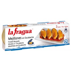 MEJILLONES ESCABECHE PACK3 LA FRAGUA