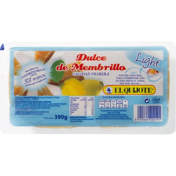 MEMBRILLO LIGHT EL QUIJOTE 400GR