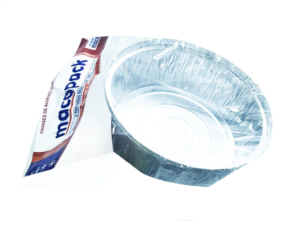 MOLDE ALUMINIO DESECHABLE MACOPACK REDONDO PK-3