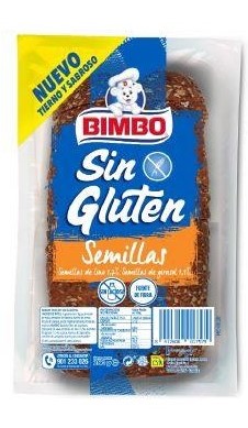 PAN BIMBO SIN GLUTEN SEMILLAS 300GR