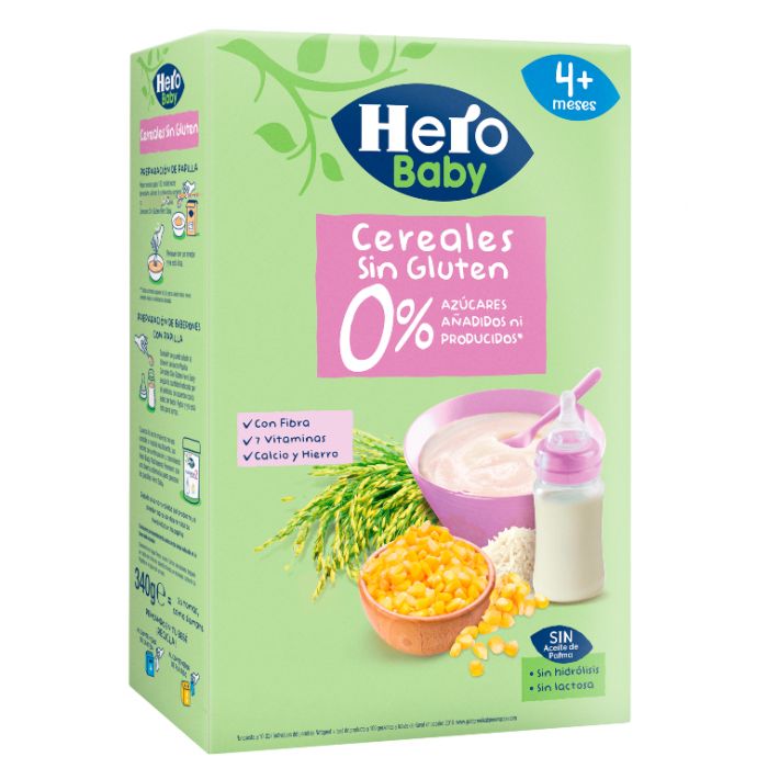 PAPILLA HERO BABY CEREALES SIN GLUTEN 340GRS