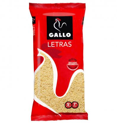 PASTA GALLO LETRAS 250GR