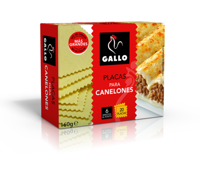 PASTA PARA CANELONES GALLO 20 UND.
