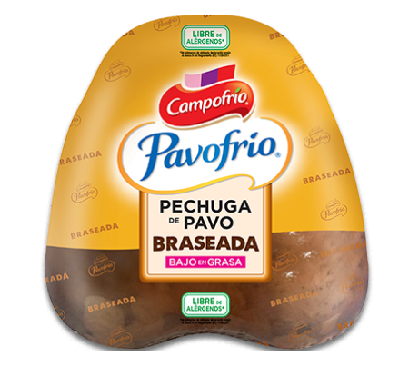 PECHUGA DE PAVO BRASEADA CAMPOFRIO 250GR APROX
