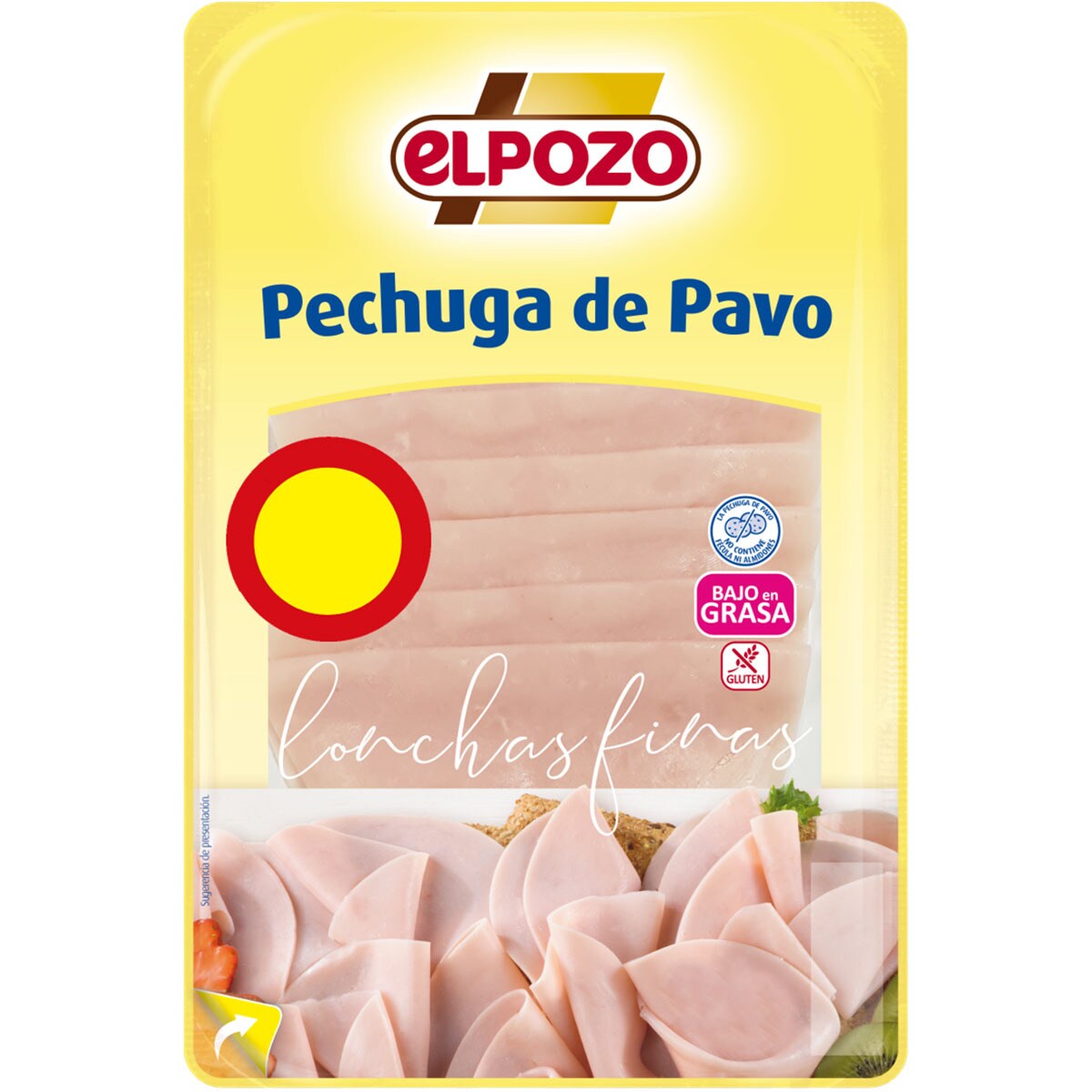 PECHUGA DE PAVO EL POZO LONCHAS FINAS 100GRS