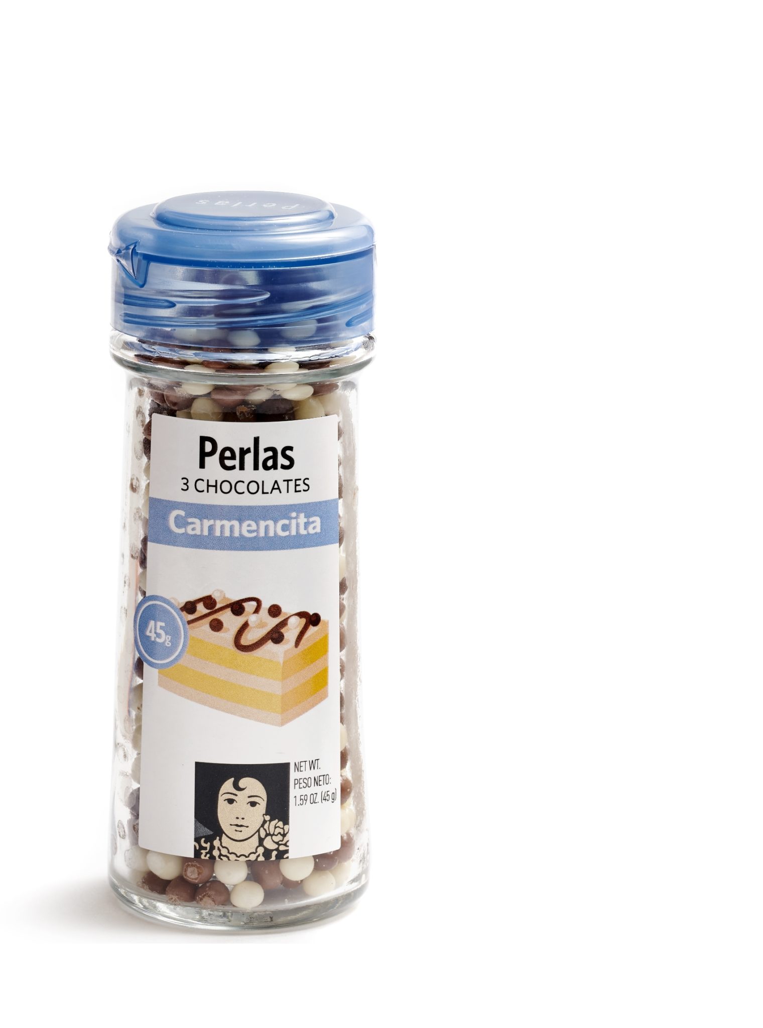 PERLAS DE 3 CHOCOLATES CARMENCITA 45GR