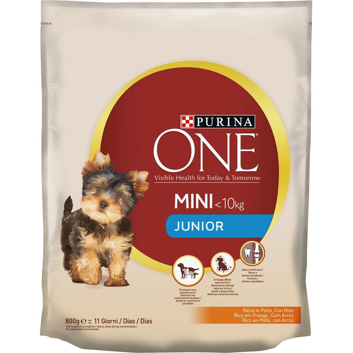 PIENSO ONE MINI JUNIOR ARROZ CON POLLO 800GRS