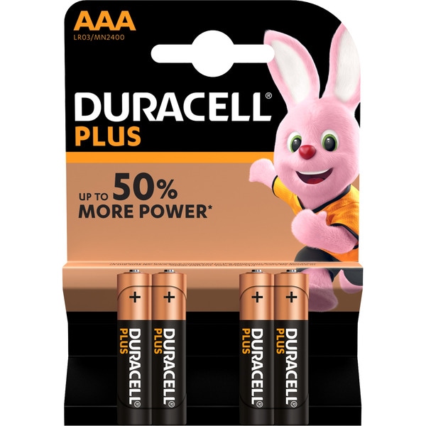 PILAS DURACELL PLUS LR-03 AAA 4UNI