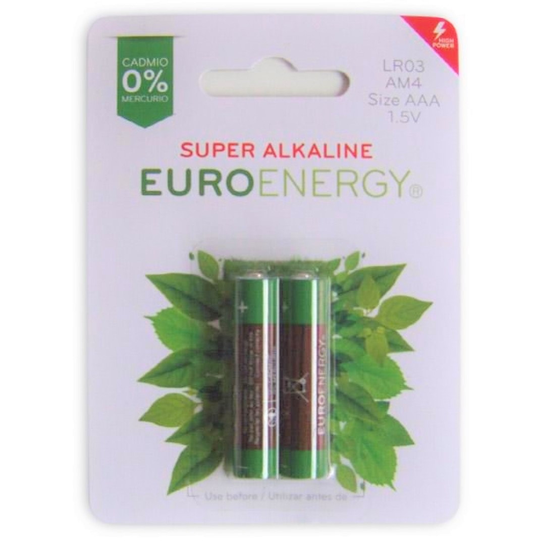 PILAS EUROENERGY SUPER ALCALINA LR-03 2UNI