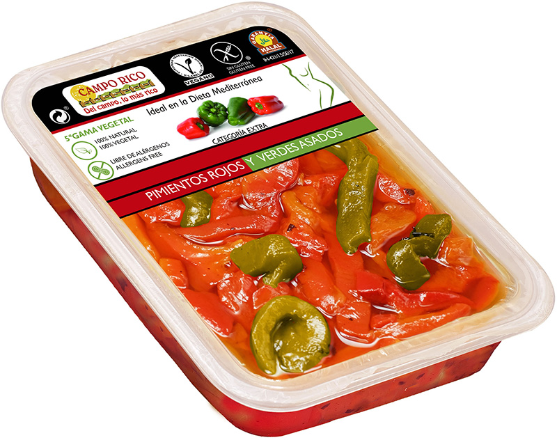 PIMIENTOS ASADOS TIRAS MIXTOS CAMPORICO 250GR