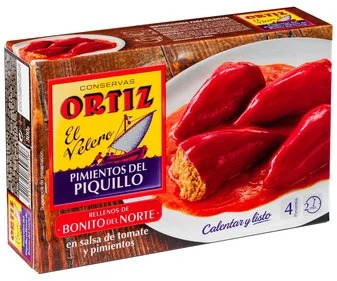 PIMIENTOS DEL PIQUILLO RELLENOS DE BONITO DEL NORTE ORTIZ 300GR