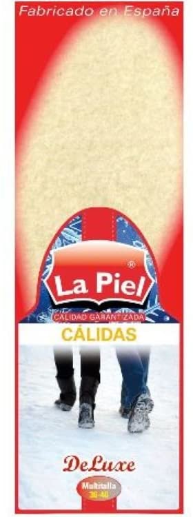 PLANTILLAS LA PIEL CALIDAS BORREGUILLO BLANCO