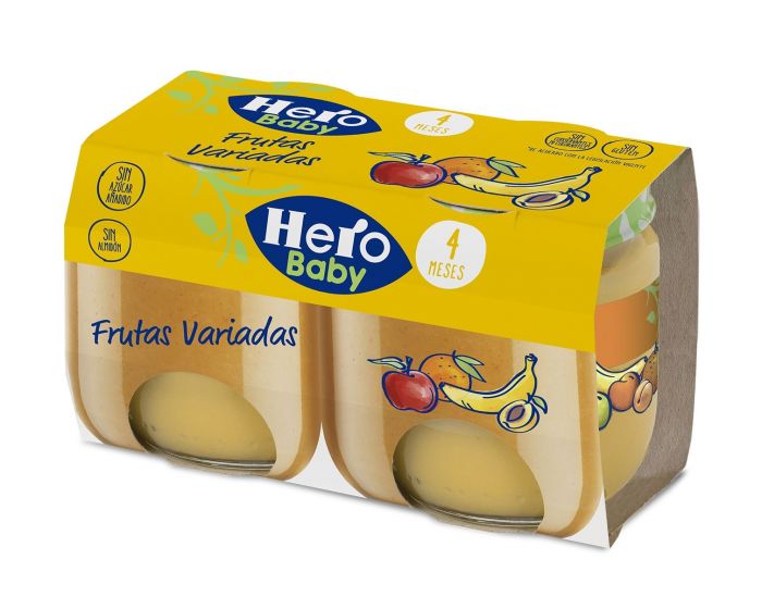 POTITO HERO BABY FRUTAS VARIADAS PK-2 120GRS