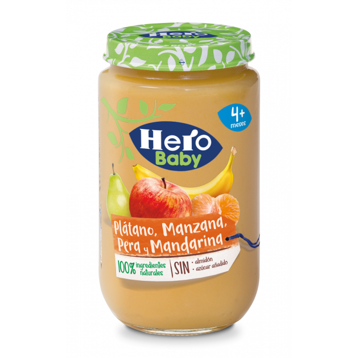 POTITO HERO BABY PLATANO MANZANZA PERA Y MANDARINA 235GRS