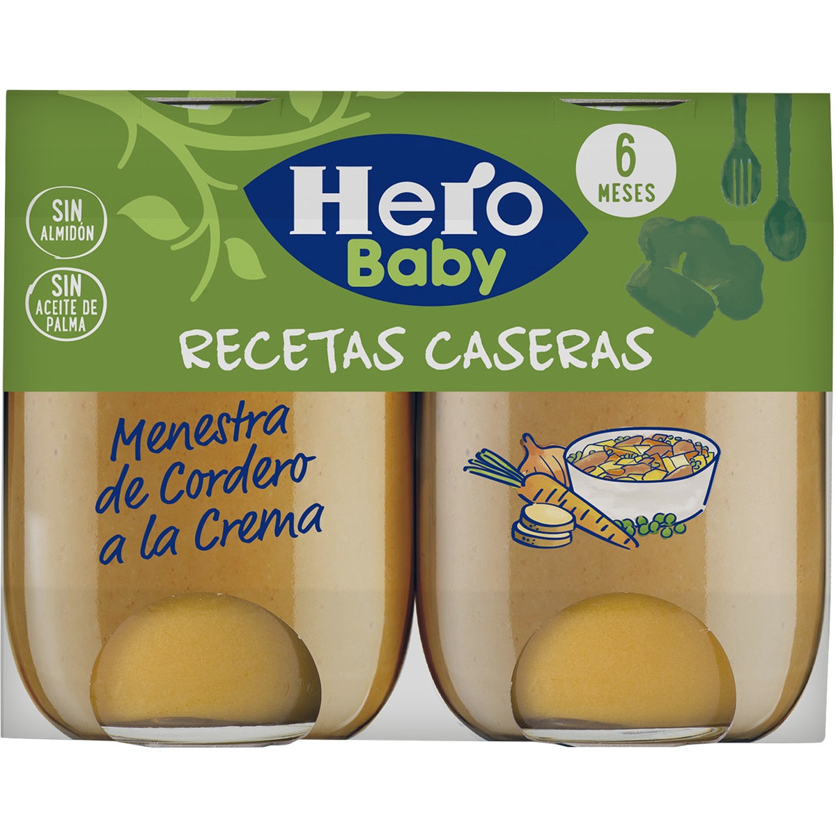 POTITO HERO BABY RECETAS CASERAS MENESTRA DE CORDERO PK-2 235GRS
