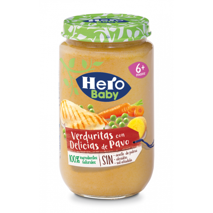 POTITO HERO BABY VERDURITAS CON DELICIAS DE PAVO 235GRS