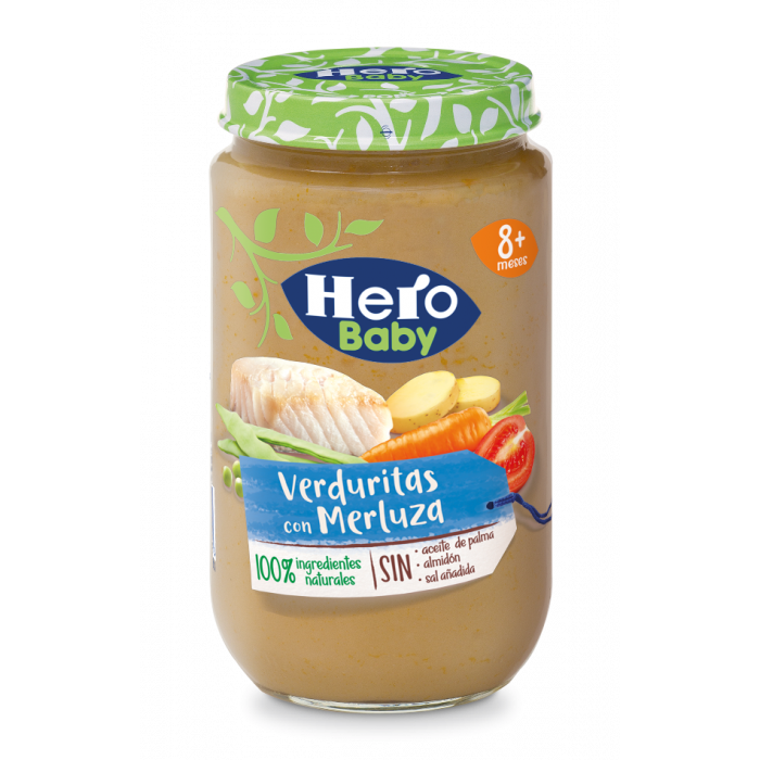 POTITO HERO BABY VERDURITAS CON MERLUZA 235GRS