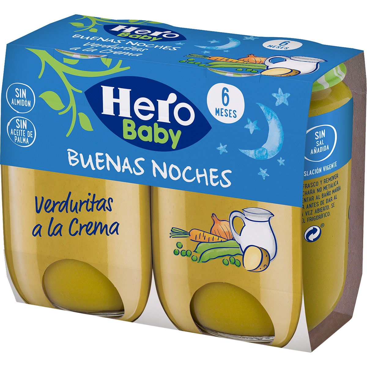 POTITO HERO BUENAS NOCHES VERDURITAS A LA CREMA PK-2 190GRS
