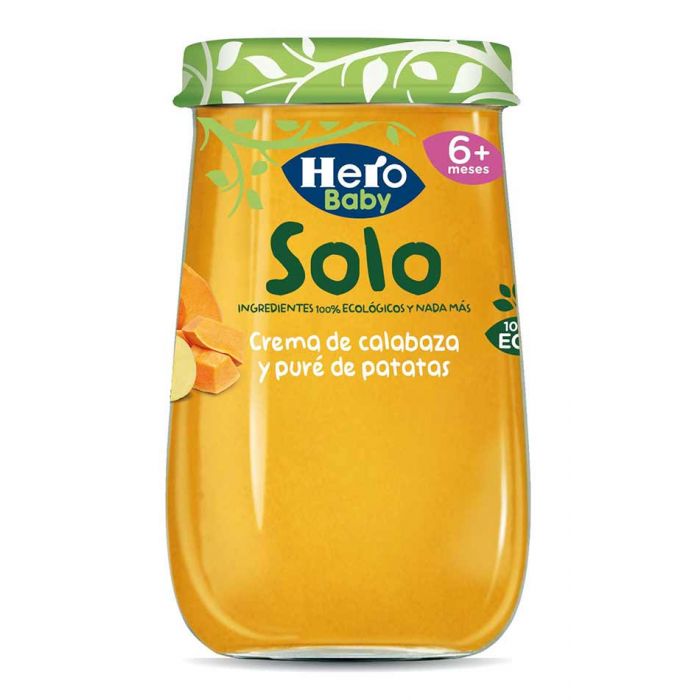 POTITO HERO SOLO CREMA DE CALABAZA Y PURE DE PATATAS ECO 190GRS