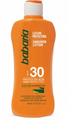 PROTECTOR SOLAR BABARIA CON ALOE VERA F-30 200ML