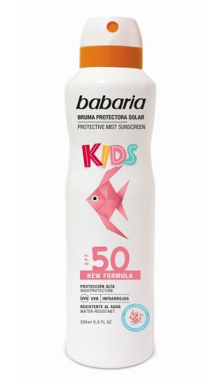 PROTECTOR SOLAR BABARIA KIDS BRUMA SPRAY F-50 200ML