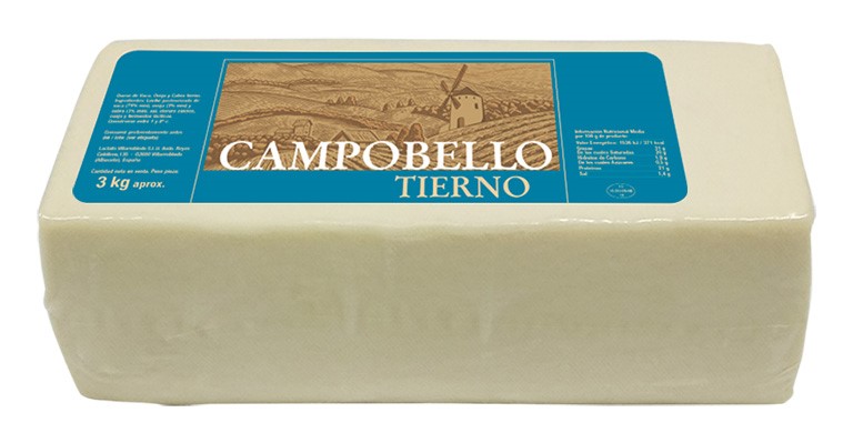 QUESO EN LONCHAS CAMPOBELLO TIERNO 250GR APROX