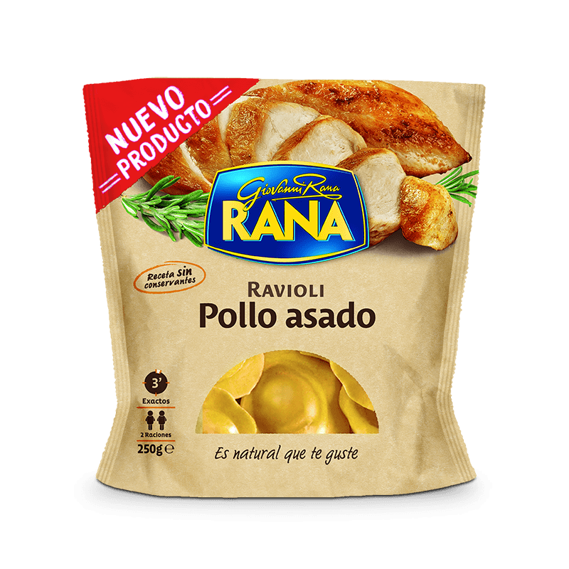 RAVIOLI POLLO ASADO RANA