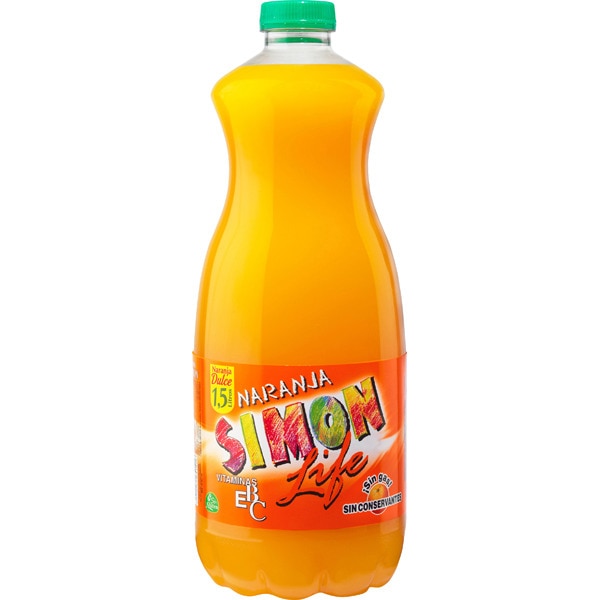 REFRESCO SIMON LIFE NARANJA 1,5 LT