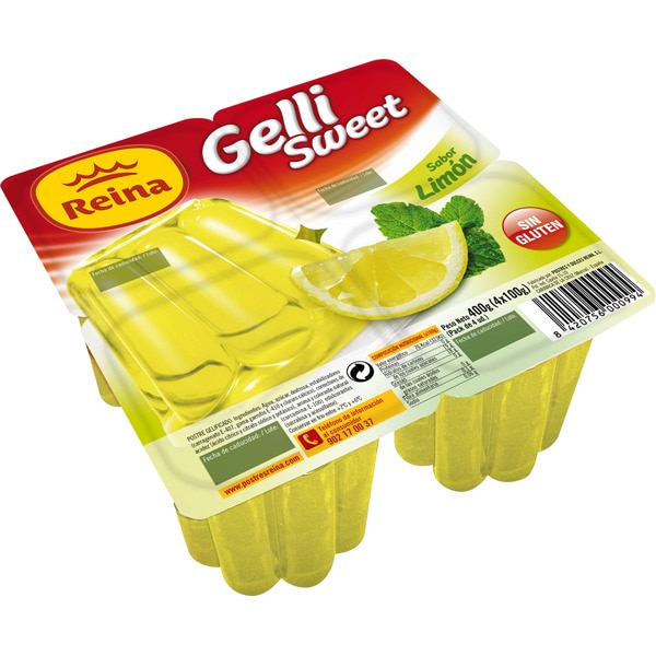 REINA GELATINA LIMON PK-4 100GRS
