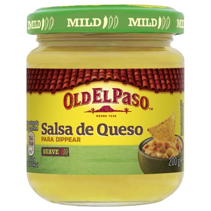 SALSA DE QUESO OLD EL PASO TARRO 200ML
