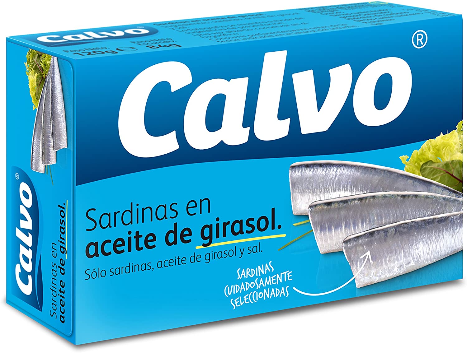 SARDINAS EN ACEITE VEGETAL CALVO 120GR