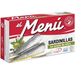 SARDINILLAS EN ACEITE DE OLIVA EL MENU 90GR