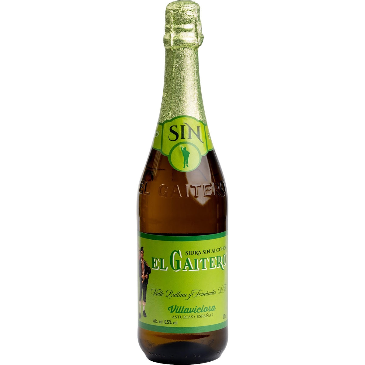 SIDRA EL GAITERO SIN ALCOHOL 750ML