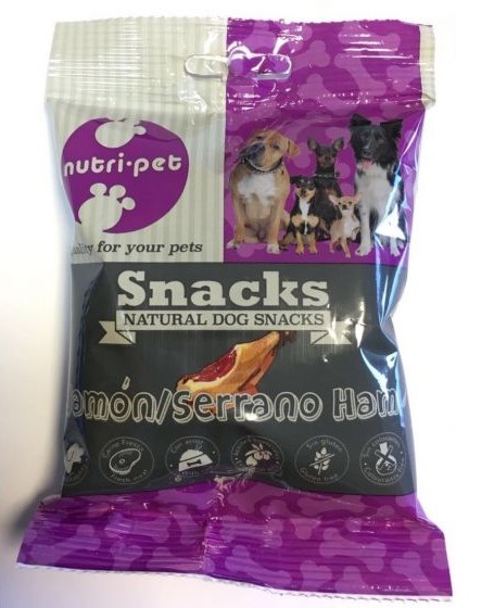 SNACK NUTRI-PET JAMON 100GRS