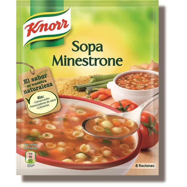 SOPA DE MINESTRONE KNORR 76GR