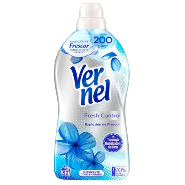 SUAVIZANTE VERNEL FRESH CONTROL AZUL 52 LAVADOS