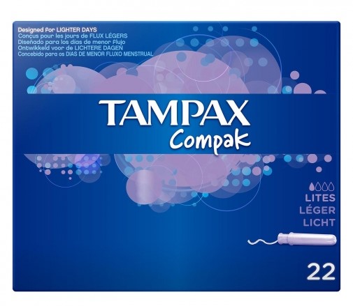 TAMPAX COMPAK PEQUEÑOS CON APLICADOR 22UNI