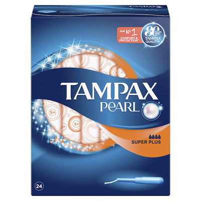 TAMPAX PEARL SUPER PLUS CON APLICADOR 24UNI