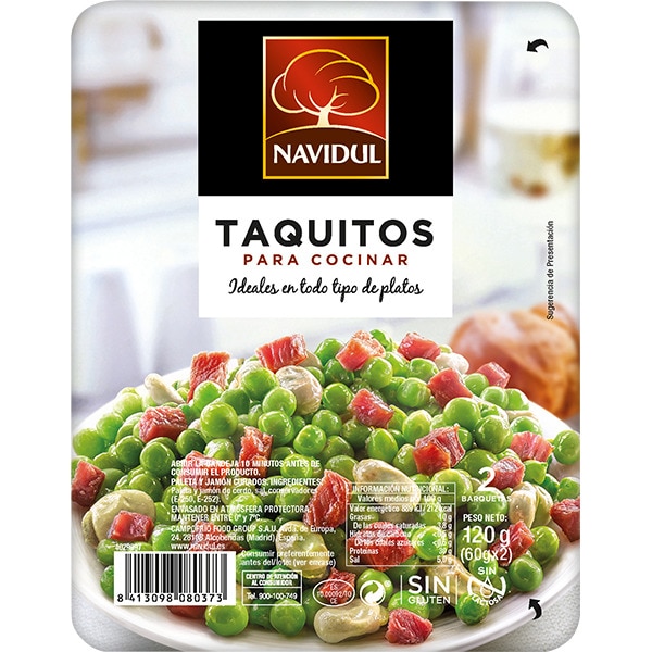 TAQUITOS DE JAMON PARA COCINAR NAVIDUL 100 GR