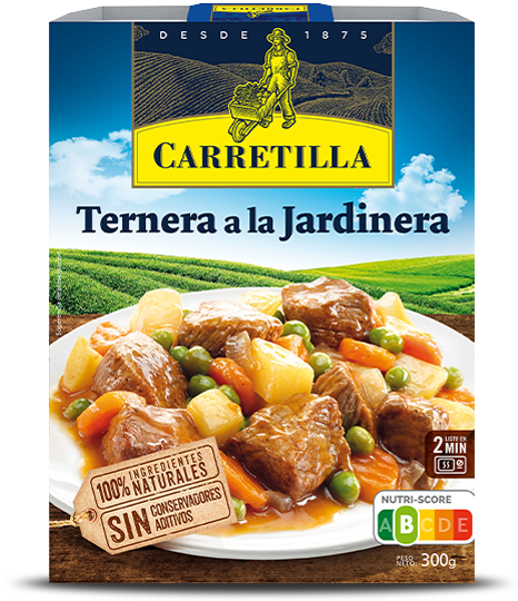TERNERA A LA JARDINERA CARRETILLA 300GR