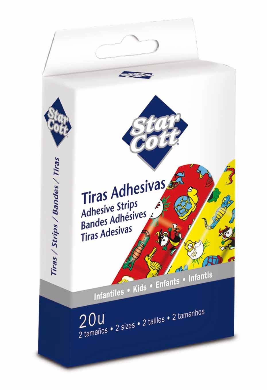 TIRITAS ADHESIVAS INFANTILES STAR COTT 20UNI