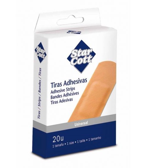 TIRITAS ASHESIVAS STAR COTT 20UNI