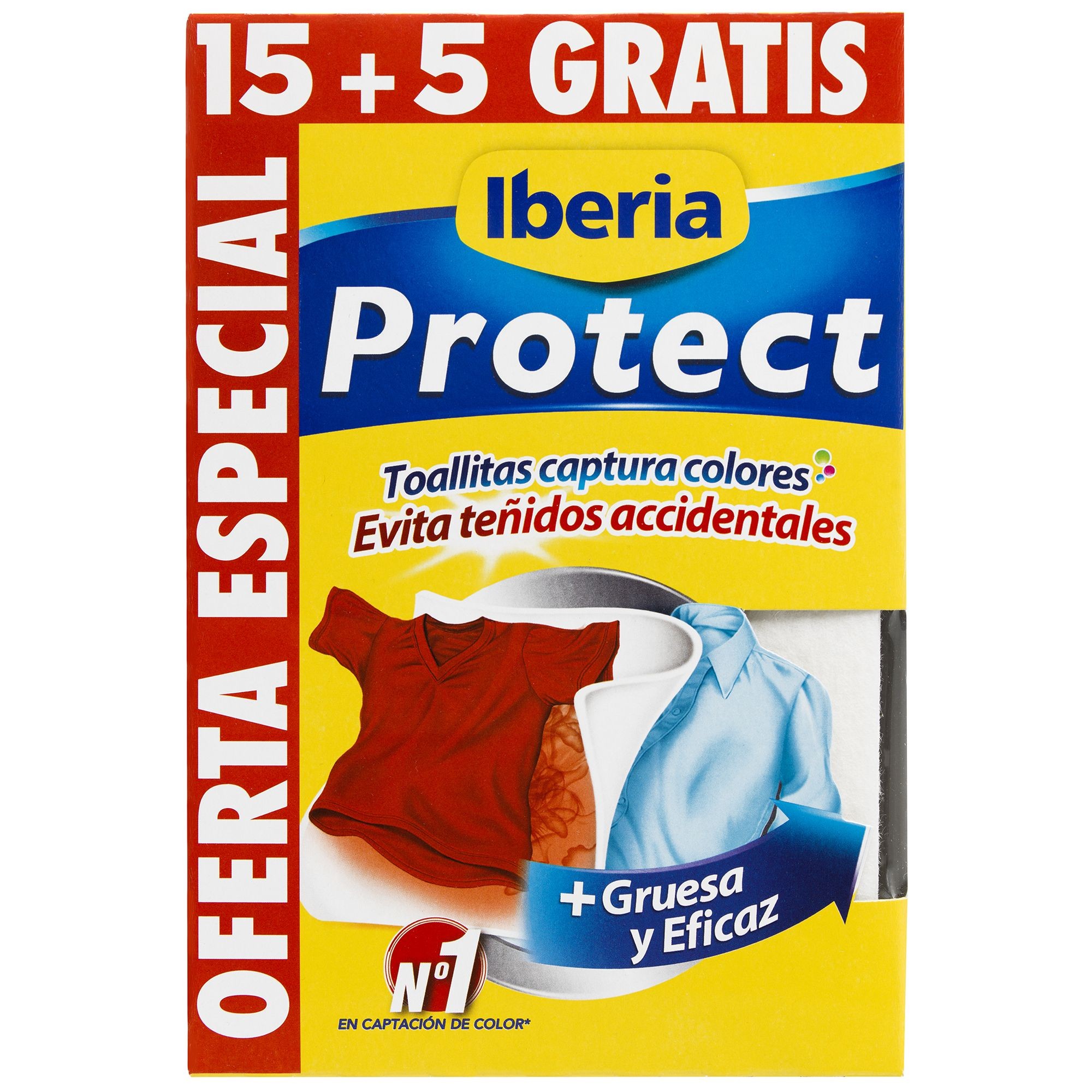 TOALLITAS IBERIA PROTECT COLOR 15UNI
