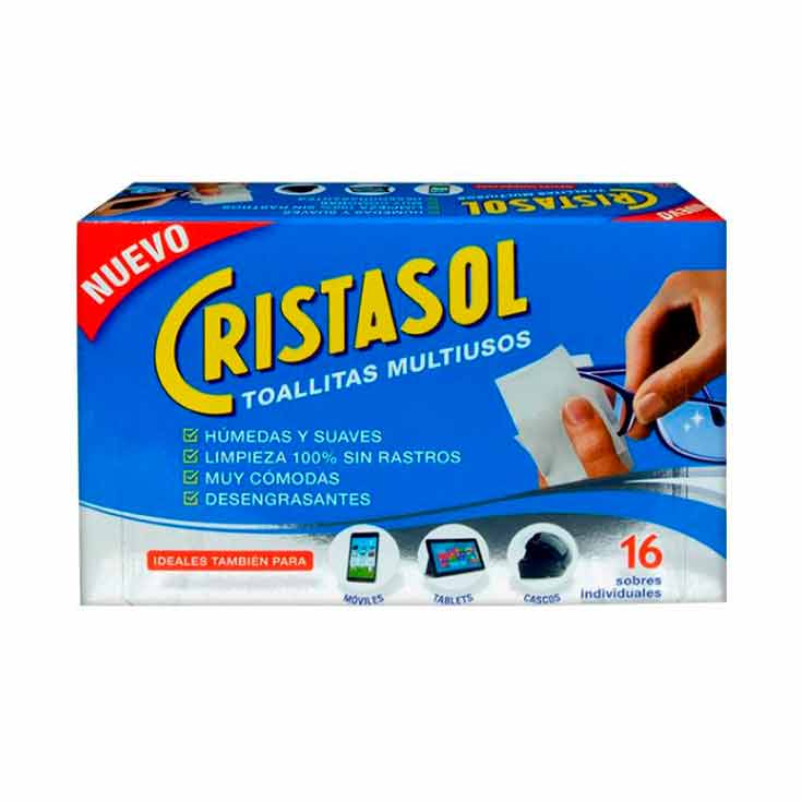 TOALLITAS LIMPIAGAFAS CRISTASOL 16 UNI