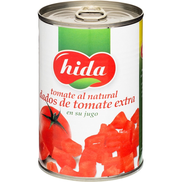 TOMATE AL NATURAL DADOS HIDA 400GR