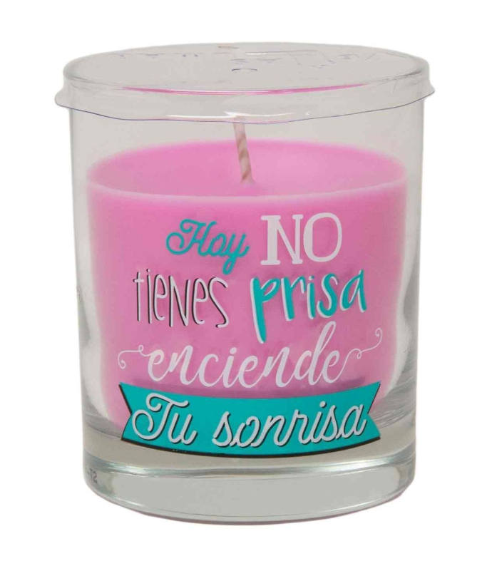 VELA VASO PERFUMADA "SONRISA"
