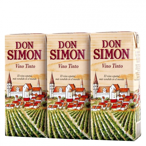 VINO DON SIMON TINTO MINI BRINI PK-3